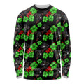 Penrith Panthers Long Sleeve Shirt Tropical Hibiscus Floral Seamless Rugby Mascot