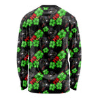 Penrith Panthers Long Sleeve Shirt Tropical Hibiscus Floral Seamless Rugby Mascot