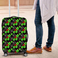 Penrith Panthers Luggage Cover Tropical Hibiscus Floral Seamless Rugby Mascot