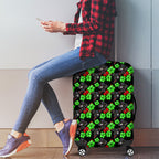 Penrith Panthers Luggage Cover Tropical Hibiscus Floral Seamless Rugby Mascot