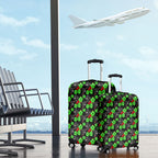 Penrith Panthers Luggage Cover Tropical Hibiscus Floral Seamless Rugby Mascot