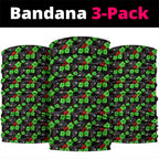 Penrith Panthers Neck Gaiter Tropical Hibiscus Floral Seamless Rugby Mascot