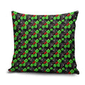 Penrith Panthers Pillow Cover Tropical Hibiscus Floral Seamless Rugby Mascot