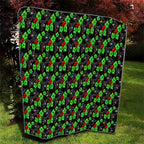 Penrith Panthers Quilt Tropical Hibiscus Floral Seamless Rugby Mascot