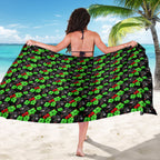 Penrith Panthers Sarong Tropical Hibiscus Floral Seamless Rugby Mascot