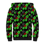 Penrith Panthers Sherpa Hoodie Tropical Hibiscus Floral Seamless Rugby Mascot