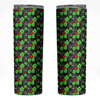 Penrith Panthers Skinny Tumbler Tropical Hibiscus Floral Seamless Rugby Mascot