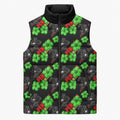 Penrith Panthers Sleeveless Puffer Jacket Tropical Hibiscus Floral Seamless Rugby Mascot