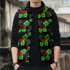 Penrith Panthers Sleeveless Puffer Jacket Tropical Hibiscus Floral Seamless Rugby Mascot