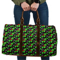 Penrith Panthers Travel Bag Tropical Hibiscus Floral Seamless Rugby Mascot