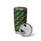 Penrith Panthers Tumbler Cup Tropical Hibiscus Floral Seamless Rugby Mascot