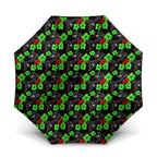 Penrith Panthers Umbrella Tropical Hibiscus Floral Seamless Rugby Mascot