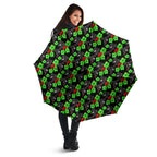 Penrith Panthers Umbrella Tropical Hibiscus Floral Seamless Rugby Mascot