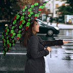 Penrith Panthers Umbrella Tropical Hibiscus Floral Seamless Rugby Mascot