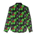 Penrith Panthers Women Casual Shirt Tropical Hibiscus Floral Seamless Rugby Mascot