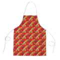 Dolphins Mascot Apron Tropical Hibiscus Floral Seamless Rugby Mascot