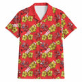 Dolphins Mascot Hawaiian Shirt Tropical Hibiscus Floral Seamless Rugby Mascot