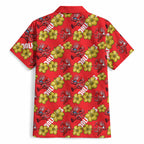Dolphins Mascot Hawaiian Shirt Tropical Hibiscus Floral Seamless Rugby Mascot