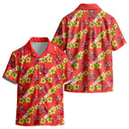 Dolphins Mascot Kid Hawaiian Shirt Tropical Hibiscus Floral Seamless Rugby Mascot