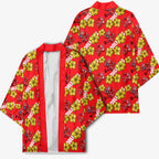 Dolphins Mascot Kimono Tropical Hibiscus Floral Seamless Rugby Mascot