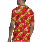 Dolphins Mascot Rugby Jersey Tropical Hibiscus Floral Seamless Rugby Mascot