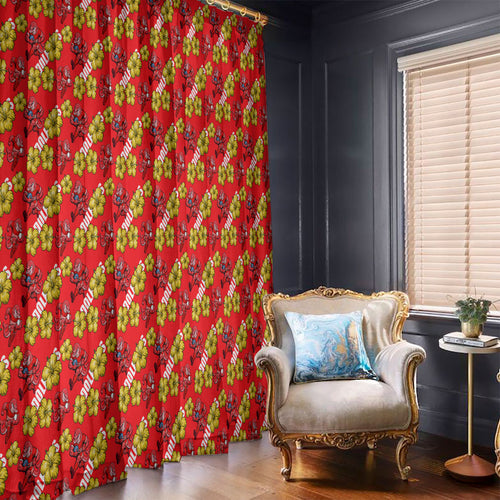 Dolphins Mascot Window Curtain Tropical Hibiscus Floral Seamless Rugby Mascot