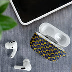 North Queensland Cowboys AirPods Case Tropical Hibiscus Floral Seamless Rugby Mascot