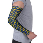 North Queensland Cowboys Arm Sleeves Tropical Hibiscus Floral Seamless Rugby Mascot