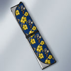 North Queensland Cowboys Auto Sun Shade Tropical Hibiscus Floral Seamless Rugby Mascot