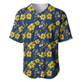 North Queensland Cowboys Baseball Jersey Tropical Hibiscus Floral Seamless Rugby Mascot