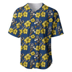 North Queensland Cowboys Baseball Jersey Tropical Hibiscus Floral Seamless Rugby Mascot