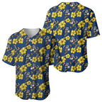 North Queensland Cowboys Baseball Jersey Tropical Hibiscus Floral Seamless Rugby Mascot