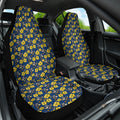 North Queensland Cowboys Car Seat Cover Tropical Hibiscus Floral Seamless Rugby Mascot