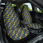 North Queensland Cowboys Car Seat Cover Tropical Hibiscus Floral Seamless Rugby Mascot
