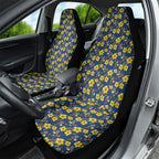 North Queensland Cowboys Car Seat Cover Tropical Hibiscus Floral Seamless Rugby Mascot