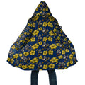 North Queensland Cowboys Cloak Tropical Hibiscus Floral Seamless Rugby Mascot