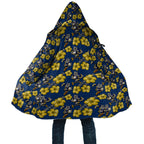North Queensland Cowboys Cloak Tropical Hibiscus Floral Seamless Rugby Mascot