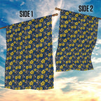 North Queensland Cowboys Garden Flag Tropical Hibiscus Floral Seamless Rugby Mascot