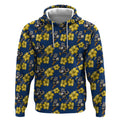 North Queensland Cowboys Hoodie Tropical Hibiscus Floral Seamless Rugby Mascot