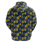 North Queensland Cowboys Hoodie Tropical Hibiscus Floral Seamless Rugby Mascot