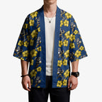 North Queensland Cowboys Kimono Tropical Hibiscus Floral Seamless Rugby Mascot
