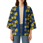 North Queensland Cowboys Kimono Tropical Hibiscus Floral Seamless Rugby Mascot