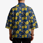 North Queensland Cowboys Kimono Tropical Hibiscus Floral Seamless Rugby Mascot