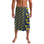 North Queensland Cowboys Lavalava Tropical Hibiscus Floral Seamless Rugby Mascot