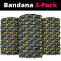 North Queensland Cowboys Neck Gaiter Tropical Hibiscus Floral Seamless Rugby Mascot