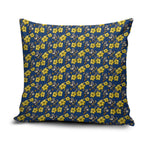 North Queensland Cowboys Pillow Cover Tropical Hibiscus Floral Seamless Rugby Mascot