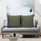 North Queensland Cowboys Pillow Cover Tropical Hibiscus Floral Seamless Rugby Mascot