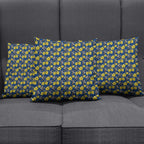 North Queensland Cowboys Pillow Cover Tropical Hibiscus Floral Seamless Rugby Mascot