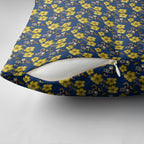 North Queensland Cowboys Pillow Cover Tropical Hibiscus Floral Seamless Rugby Mascot