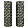 North Queensland Cowboys Skinny Tumbler Tropical Hibiscus Floral Seamless Rugby Mascot